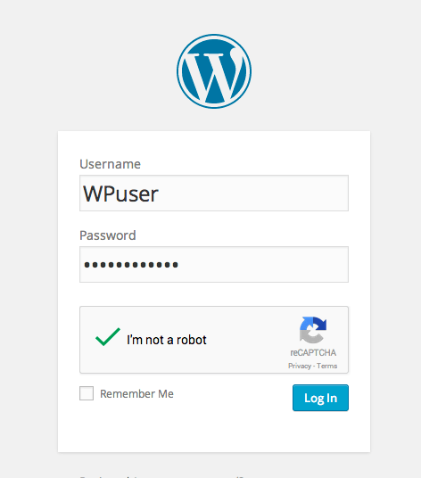 iThemes Security protecting the WordPress login form with Google's reCAPTCHA.