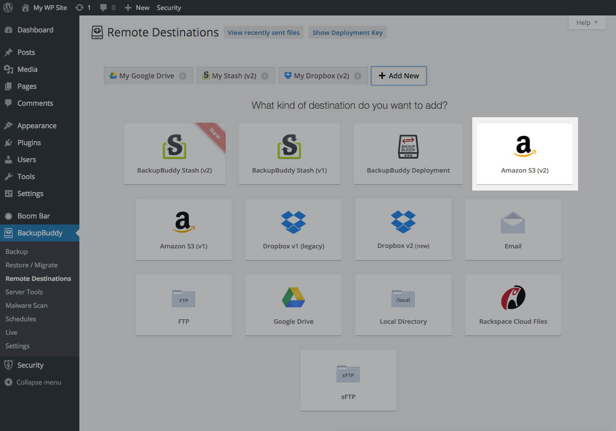 backup wordpress amazon s3