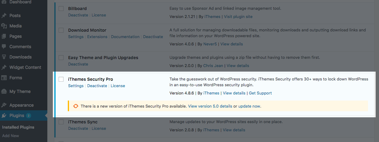 iThemes Security 5.0