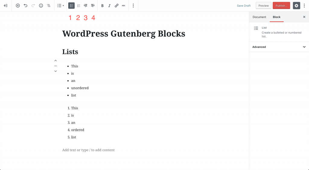 Плагин gutenberg. Gutenberg Blocks. Block list. Gutenberg wp.