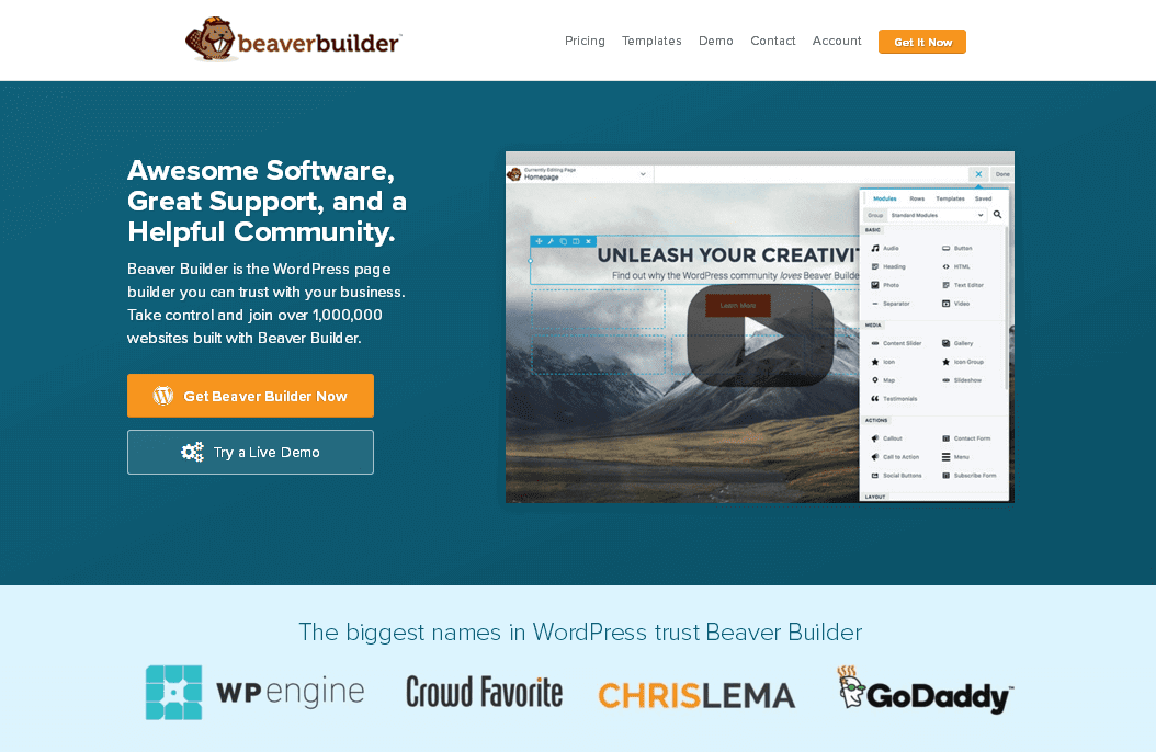 beaver builder wordpress page builder plugin