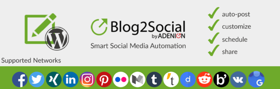 Blog2Social: Social Media Auto Post & Scheduler Logo