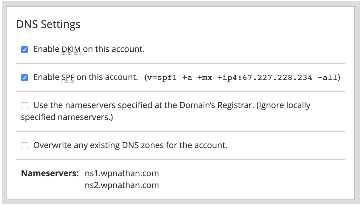 DNS Settings
