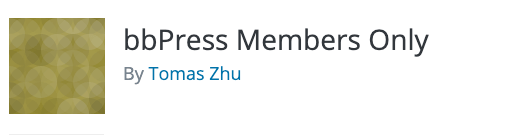 bbPress Members Only Logo