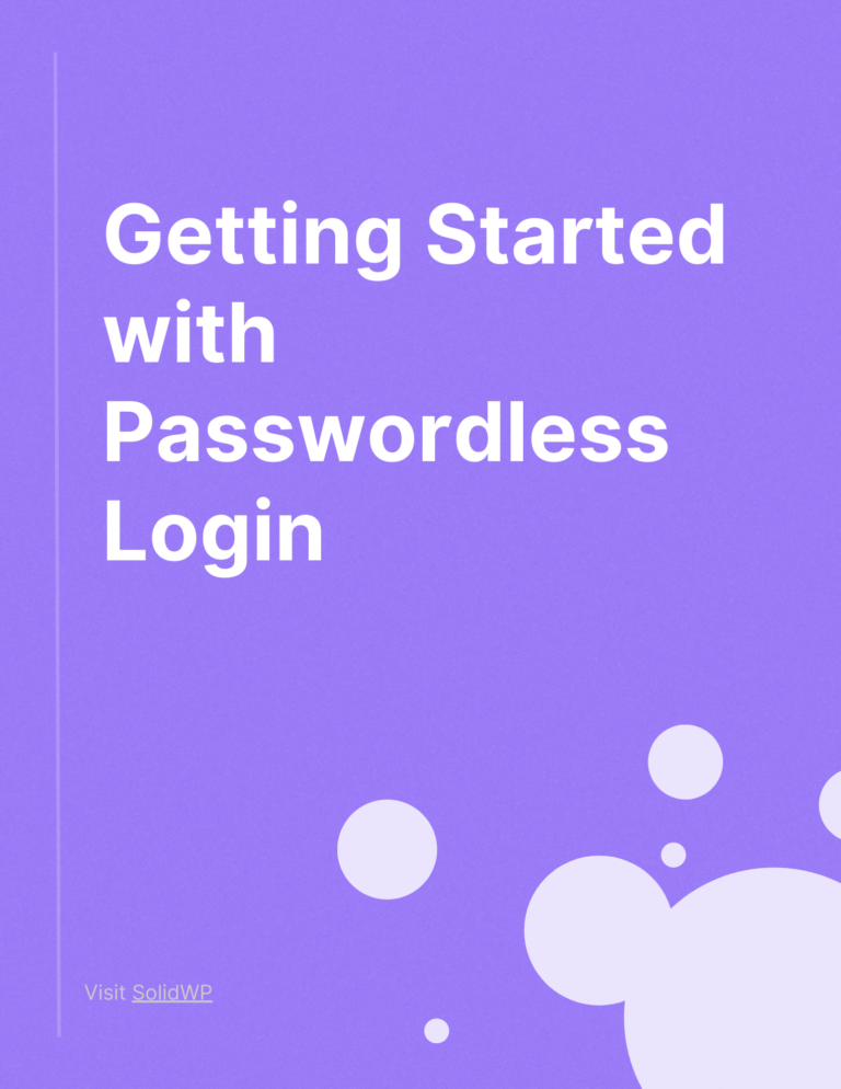 Guide Cover: Getting Started with Passwordless Login