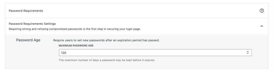 Setting Password Expiration Policy On Solid Security