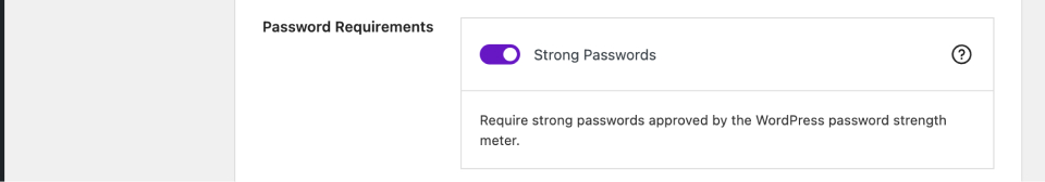 Force Strong Password by Solid Security