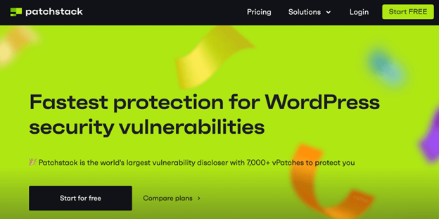 Patchstack’s homepage