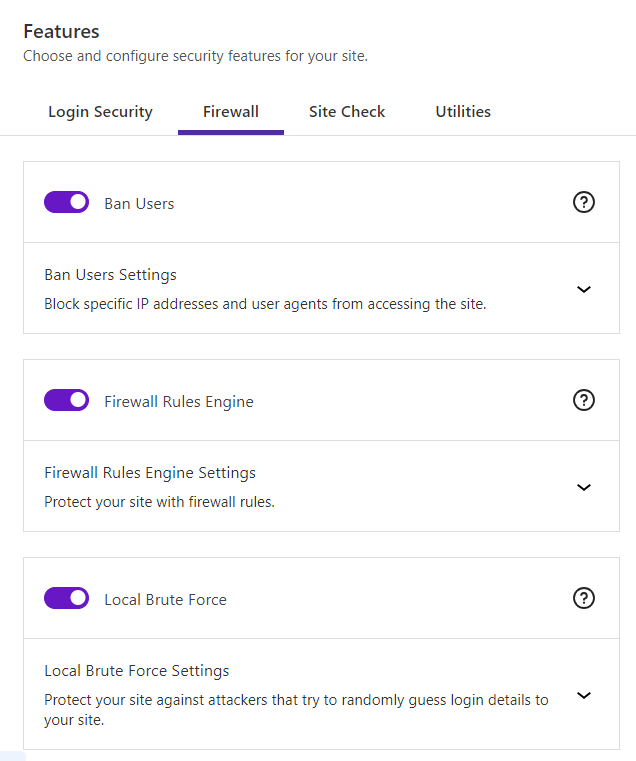 Configuring Solid Security&rsquo;s firewall